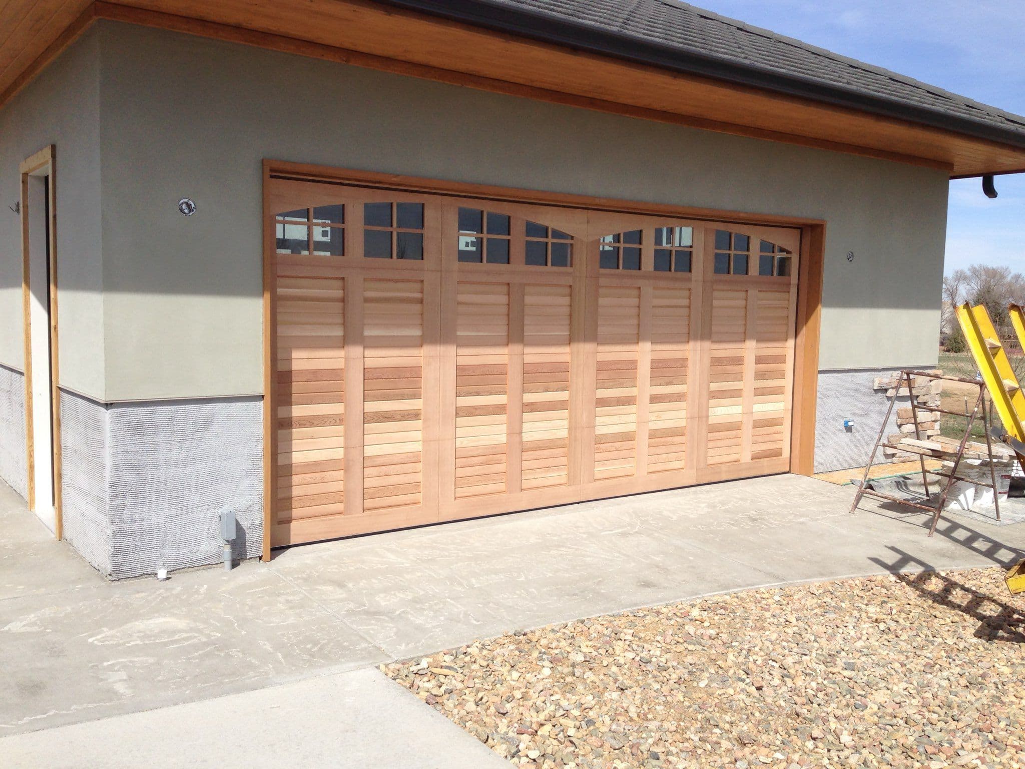 Project Custom Cedar Garage Door Installation image