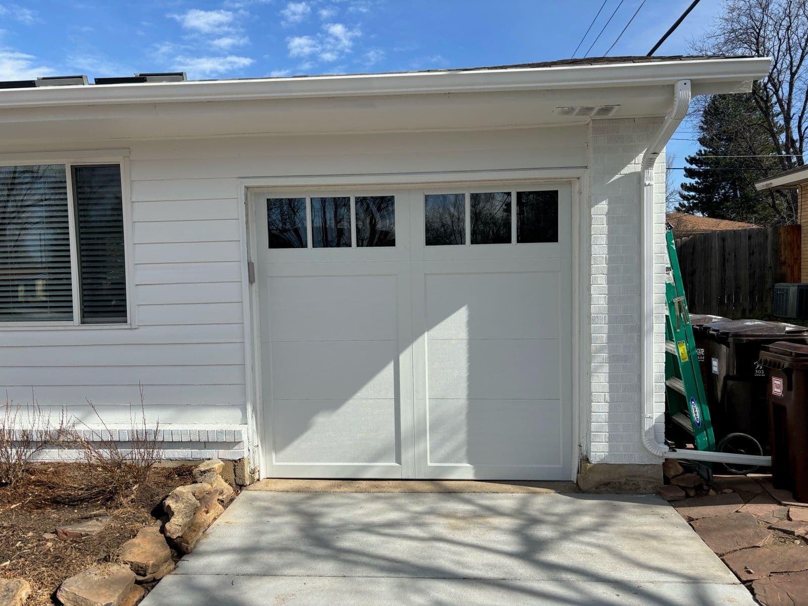 Garage Door Makeover with Carriage-House Style