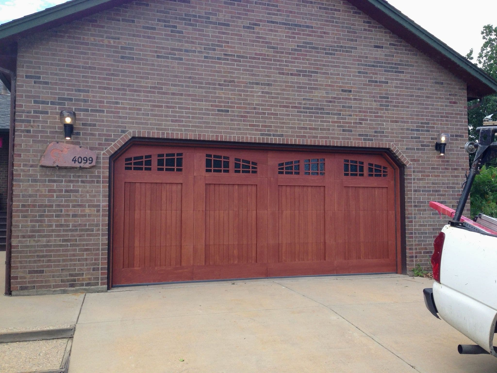Project Custom Cedar Garage Door Installation Enhances Curb Appeal image