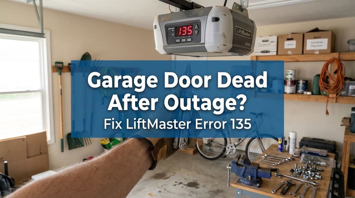 Featured post - Garage Door Dead After Outage? Fix LiftMaster Error 135