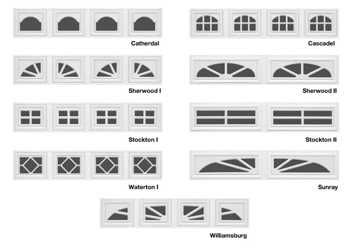 Styles of Garage Door Windows