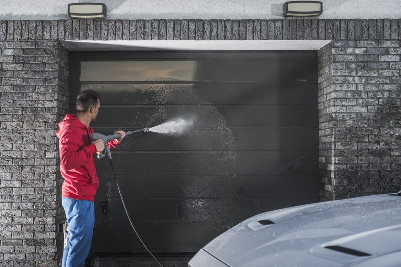Washing Your Garage Door